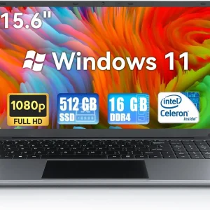 15.6 Inch Laptop Windows 11 Notebook