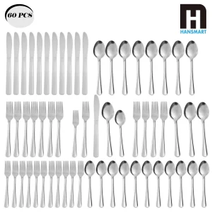 Stainless Steel Flatware Set for 12