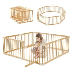 Wooden Baby playpen with Door